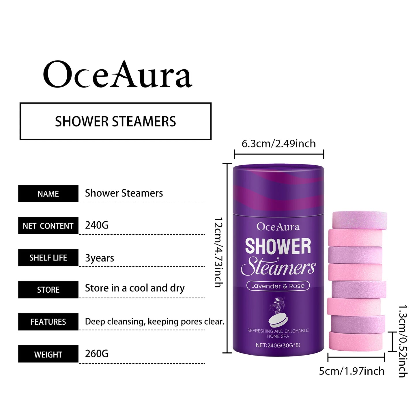 Rose Lavender Shower Steamers