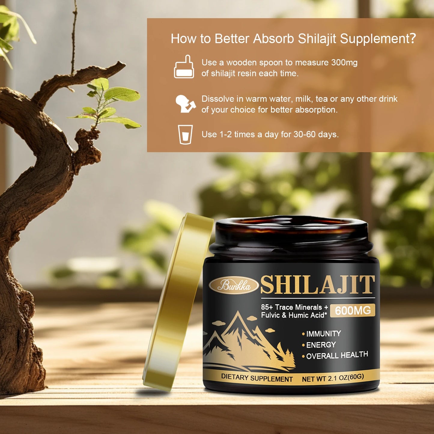 Pure Himalayan Shilajit Resin