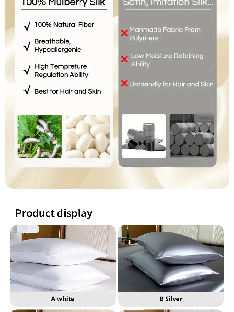 Silk Satin Pillowcase Set