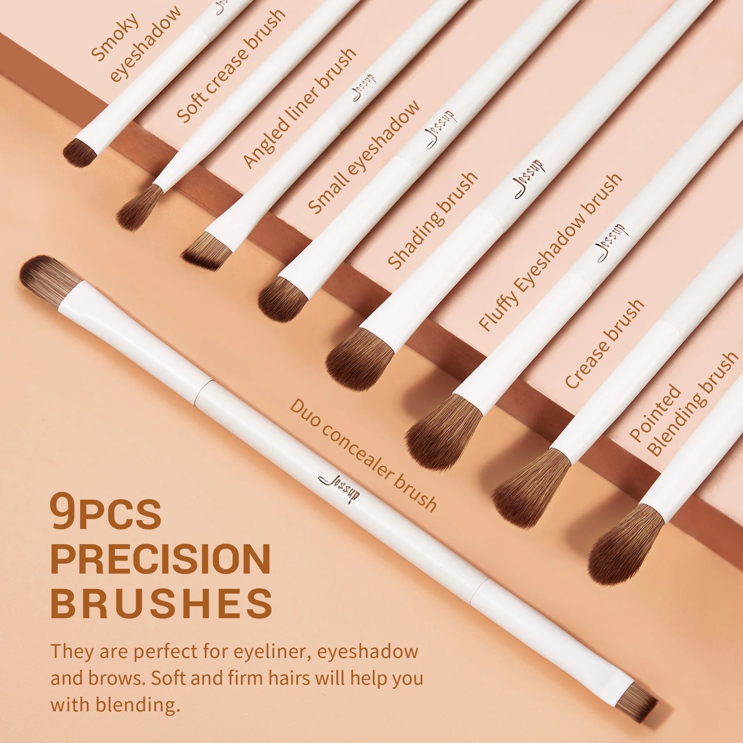 Jessup 14pc Makeup Brush Set