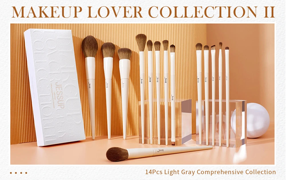 Jessup 14pc Makeup Brush Set